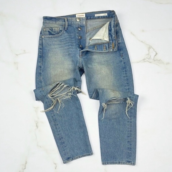 Frame Denim Denim - FRAME Rigid Re Release Le Original Taper Jeans Size 27 The Bungalow Button Fly